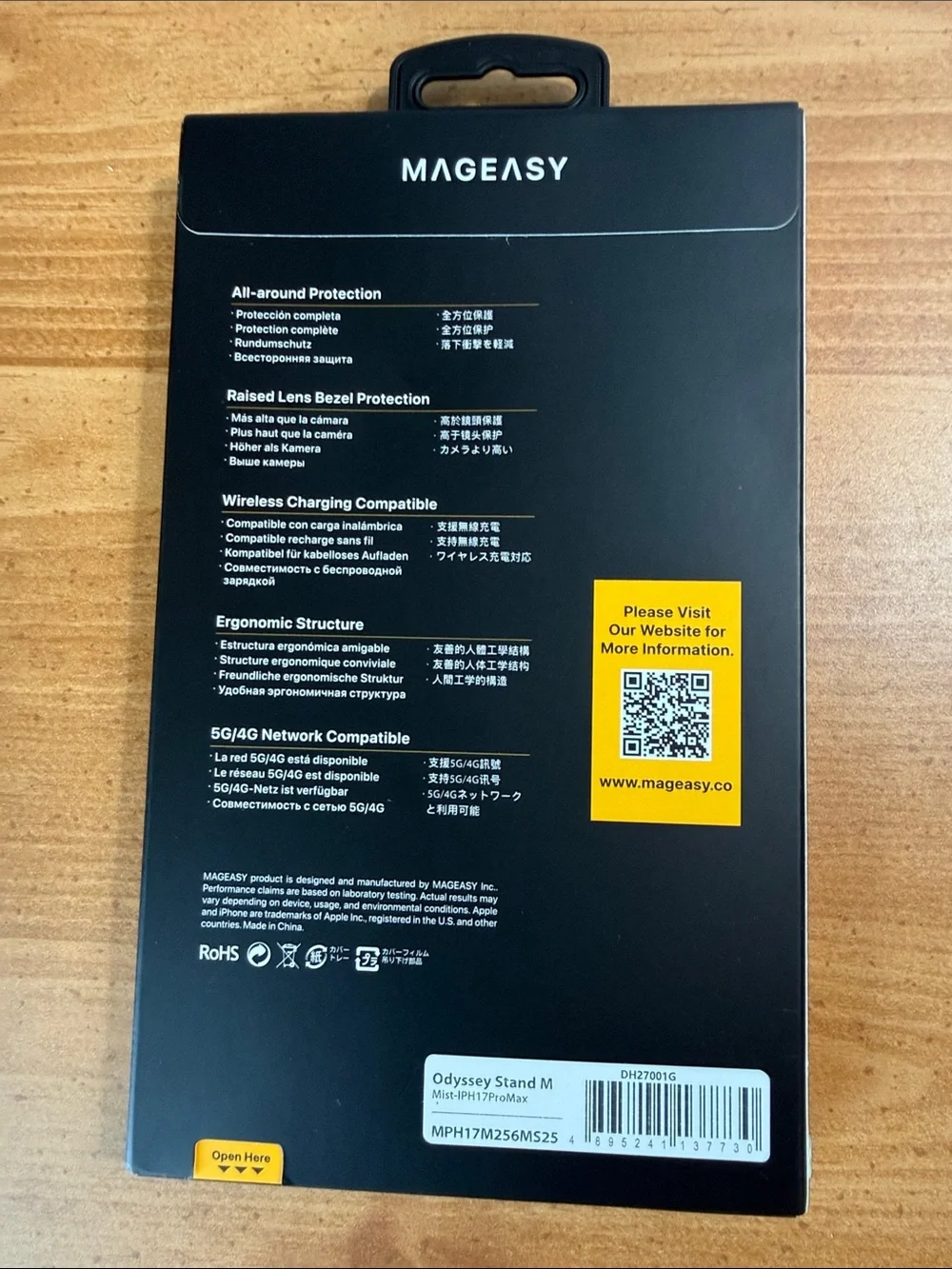 MAGEASY Odyssey Stand M Case for iPhone 17 Pro Max - Mist